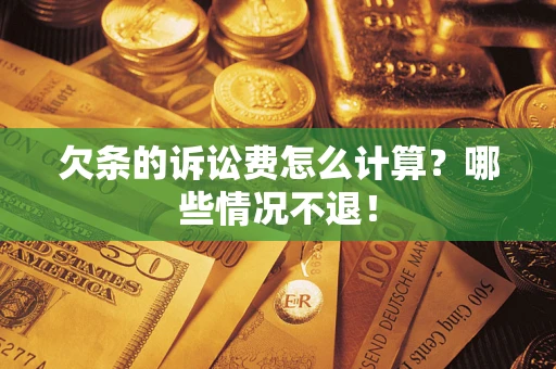 北京欠条的诉讼费怎么计算？哪些情况不退！